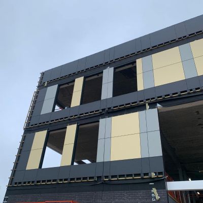 Construction progress on our new school building